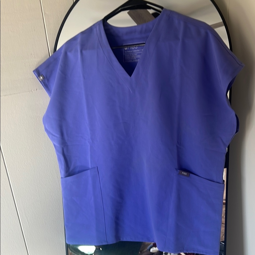 Figs Women's Blue Top NWOT